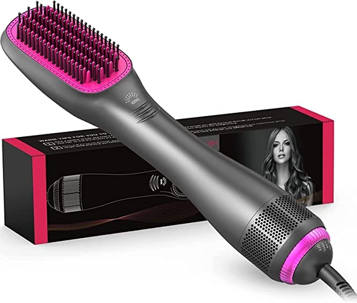 Hair Dryer Brush & Hair Straightener 3 in 1